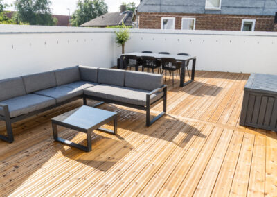 brunimprægneret tagterrasse
